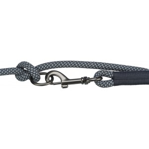 TRIXIE Soft Rope Smycz regulowana dla psa - czarny/szary