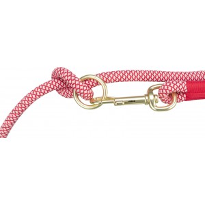 TRIXIE Soft Rope Smycz regulowana dla psa - czerwony/kremowy