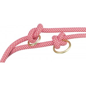 TRIXIE Soft Rope Smycz regulowana dla psa - czerwony/kremowy