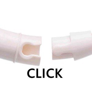 TRIXIE Migająca obroża z silikonu USB - biały/wielokolorowy