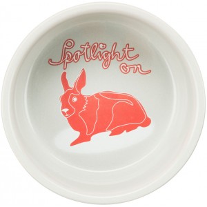 TRIXIE Miska ceramiczna dla królika z nadrukiem 250 ml / ø 11 cm