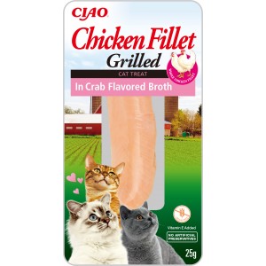 INABA CAT CHICKEN FILLET IN CRAB BROTH 25g