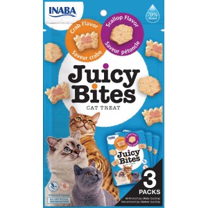 INABA CAT JUICY BITES SCALLOP/CRAB FLAVOUR 6x11,3g