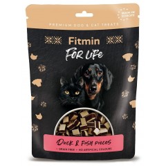 FITMIN For Life Cat and Dog Duck and Fish Pieces 70g