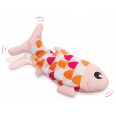 CATIT Groovy fish zabawka dla kota z kocimiętką ładowana USB 25cm - kol. różowy