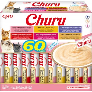 INABA CAT CHURU Variety Tuna 60x 14g (840g)