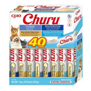 INABA CAT CHURU Variety Tuna 40x 14g (560g)