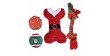 BARRY KING Zestaw zabawek świątecznych dla psa 4szt/op - czerwony