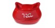 BARRY KING Miska ceramiczna dla kota Ho Ho Ho! 13,6 x 13,6 x 3 cm - czerwona