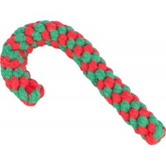 TRIXIE Xmas Laska cukrowa/sznur do przeciągania 24 cm - czerwony/zielony
