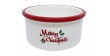 BARRY KING Miska ceramiczna dla psa Merry Christmas 16 x 6 cm - czerwona