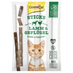 GIMCAT Sticks Paluszki dla kota z jagnięciną i drobiem 4 szt.