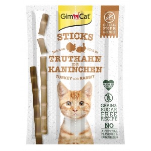 GIMCAT Sticks Paluszki dla kota z indykiem i królikiem 4 szt.