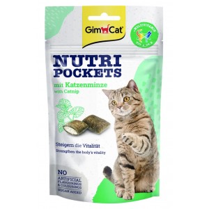 GIMCAT Nutri Pockets chrupiące poduszeczki z kocimiętką i witaminami 60g
