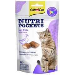 GIMCAT Nutri Pockets chrupiące poduszeczki z kaczką i witaminami 60g