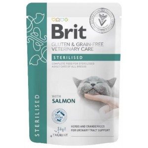 BRIT Veterinary Diets Cat Pouches Fillets in Gravy Sterilised 85g