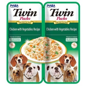 INABA DOG Twin Chicken and Vegetables 2x 40g