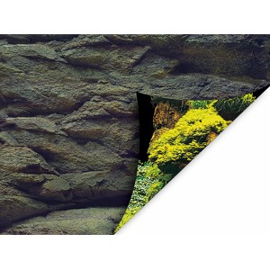 AQUA NOVA Tło do akwarium S (60 x 30 cm) - Rock/Plants