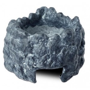 EXOTERRRA Wet Rock kryjówka z miską do terrarium ceramiczna