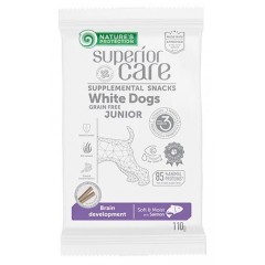 NATURES PROTECTION Superior Care White Dog Junior Snack Brain Development Salmon Grain Free Salmon 110g