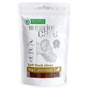 NATURES PROTECTION Superior Care White Dog Snacks Soft Duck Slices 75g