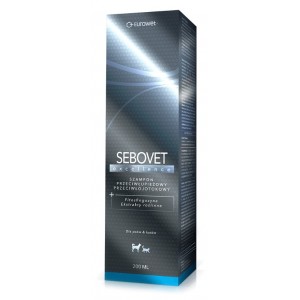 EUROWET Sebovet Excellence - Szampon przeciw łojotokowi dla psów i kotów 200ml