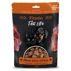 FITMIN For Life Freeze Dried Ostrich dla psa i kota 30g