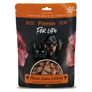 FITMIN For Life Freeze Dried Ostrich dla psa i kota 30g