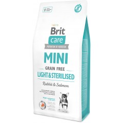BRIT CARE Mini Light & Sterilised - Rabbit & Salmon