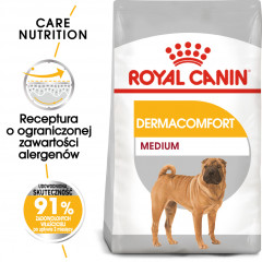 ROYAL CANIN CCN Medium Dermacomfort 12kg PROMO Uszkodzenie ubytek