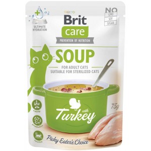 BRIT CARE Cat Soup with Turkey - z indykiem 75g