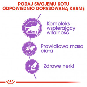 ROYAL CANIN Sterilised +7 karma sucha dla kotów dorosłych od 7 do 12 roku życia, sterylizowanych