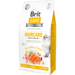 BRIT CARE CAT Grain-Free Haircare Healthy and Shiny Coat 7kg PROMO Uszkodzenie