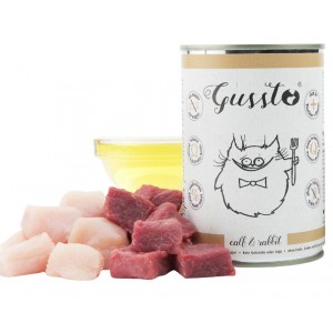 GUSSTO Cat - Fresh Calf and Rabbit (puszka)