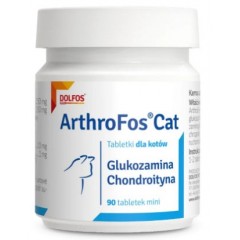 DOLFOS Arthrofos Cat - tabletki z glukozaminą i chondroityną - 90 tabletek PROMO Krótki termin