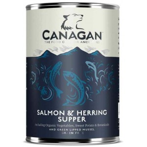 CANAGAN Dog Salmon and Herring Supper 400g (puszka)