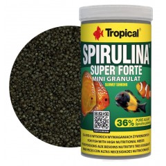 TROPICAL Super Spirulina Forte Mini Granulat - pokarm roślinny dla ryb