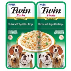 INABA Twin Chicken Vegetables 2x40g