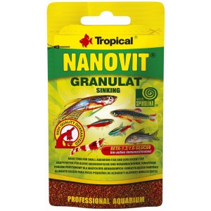 TROPICAL Nanovit Granulat - pokarm dla małych ryb akwariowychi