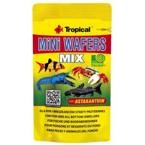 TROPICAL Mini Wafers Mix - tonące wafelki dla ryb dennych i