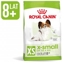 ROYAL CANIN X-Small Adult 8+ karma sucha dla psów dojrzałych powyżej 8 roku życia ras miniaturowych do 4 kg