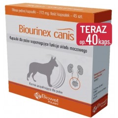 BIOWET Biourinex Canis 40 kaps.