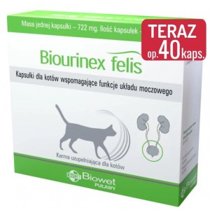 BIOWET Biourinex felis 40 kaps.