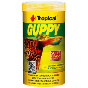 TROPICAL Guppy - pokarm dla gupików 100ml/20g