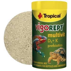 TROPICAL Terra Vigorept Multivit 100ml / 75g - mieszanka witaminowo-mineralna z prebiotykiem dla gadów i płazów