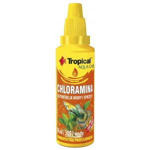 TROPICAL Chloramina - do dezynfekcji wyposażenia akwarystycznego 30ml