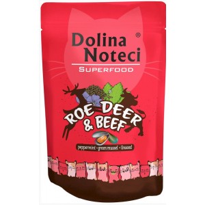 DOLINA NOTECI Superfood dla kota Sarna i Wołowina 85g (saszetka)