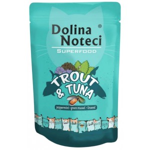 DOLINA NOTECI Superfood dla kota Pstrąg i Tuńczyk 85g (saszetka)