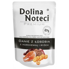 DOLINA NOTECI Danie dla Psa Łosoś z Marchewką i Ryżem (saszetka)