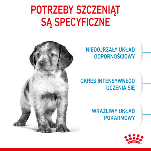 ROYAL CANIN Medium Puppy karma sucha dla szczeniąt ras średnich, od 2 do 12 miesiąca